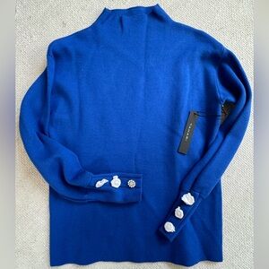Tahari Royal Blue Long Sleeve Top